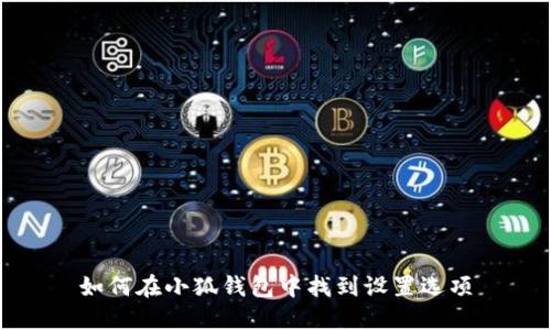 如何在小狐钱包中找到设置选项